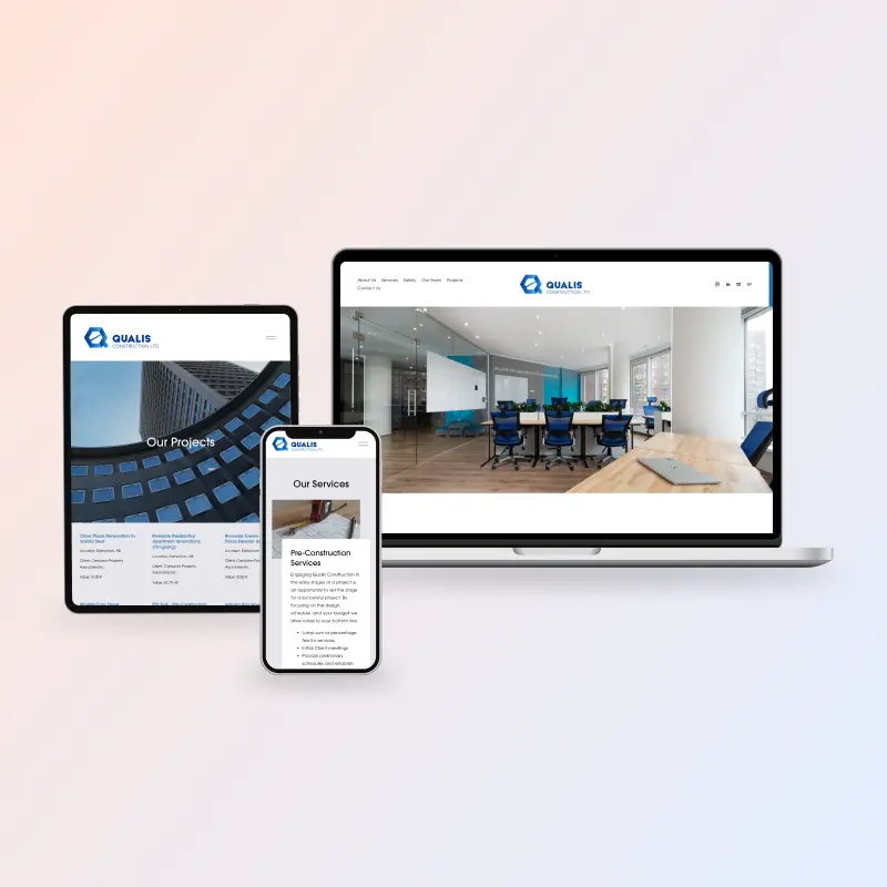 Construction company website redesign case study