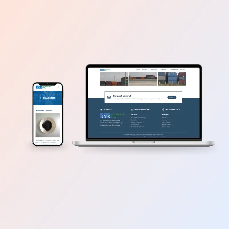Logistic company website design