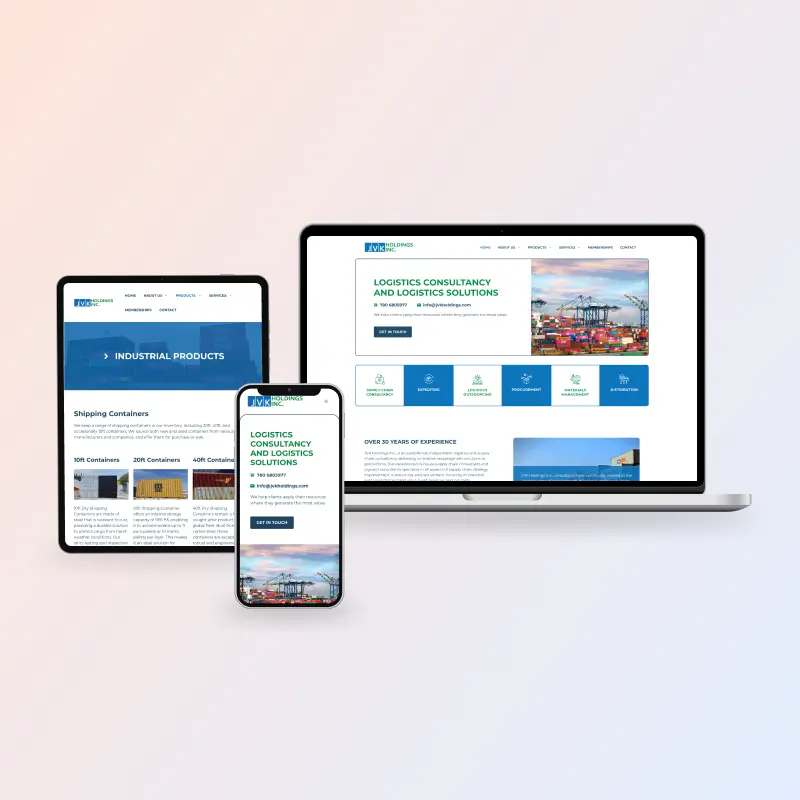Logistic company website design