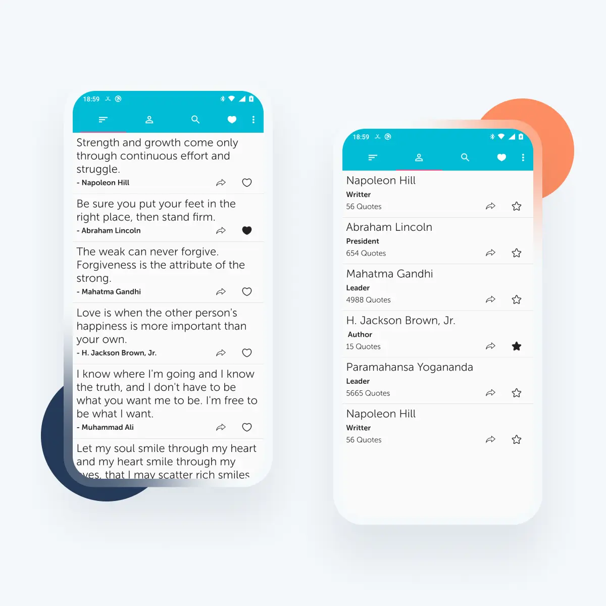 social app for quote sharing - MVP Developed by Rollout Technologies for client